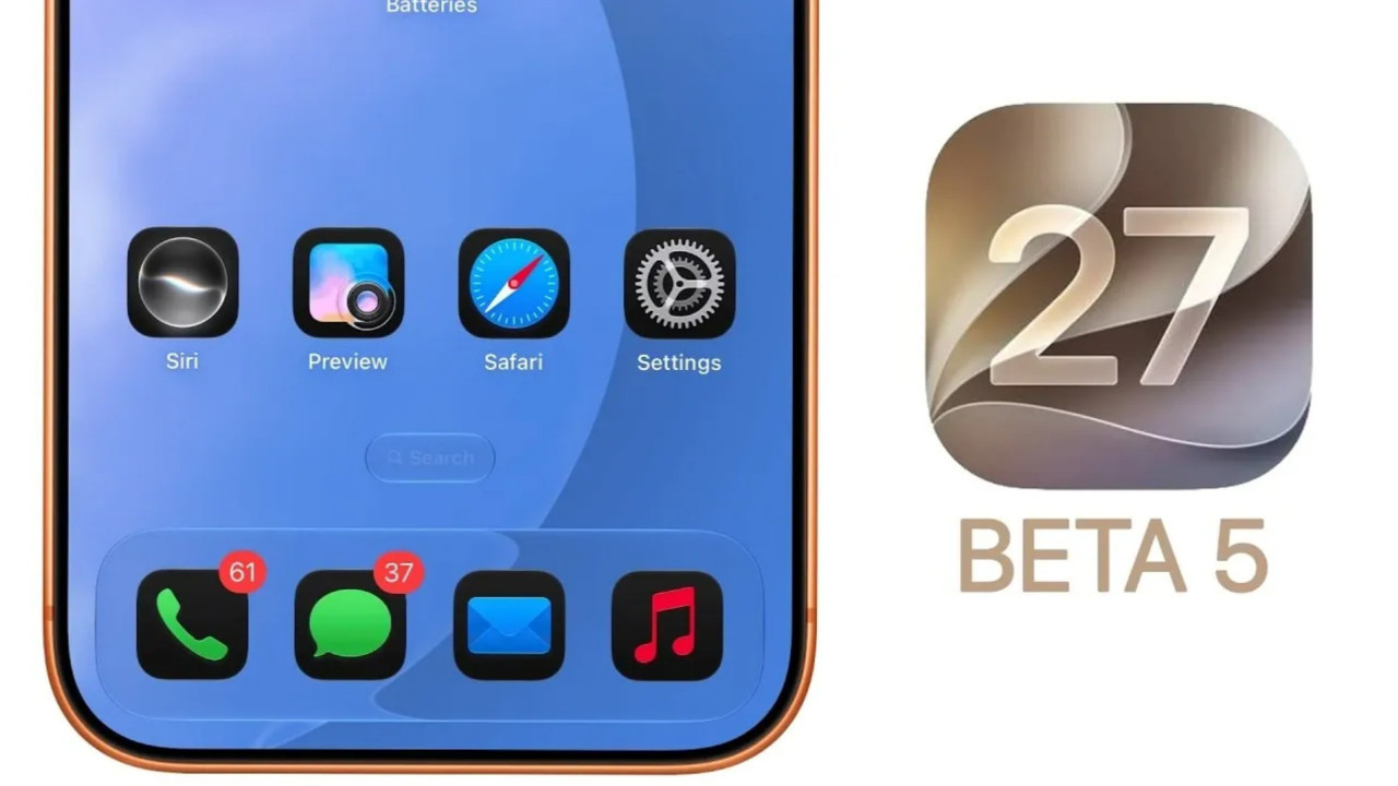 iOS 27 Beta 5 yayınlandı: Siri’den pil göstergesine birçok şey değişti